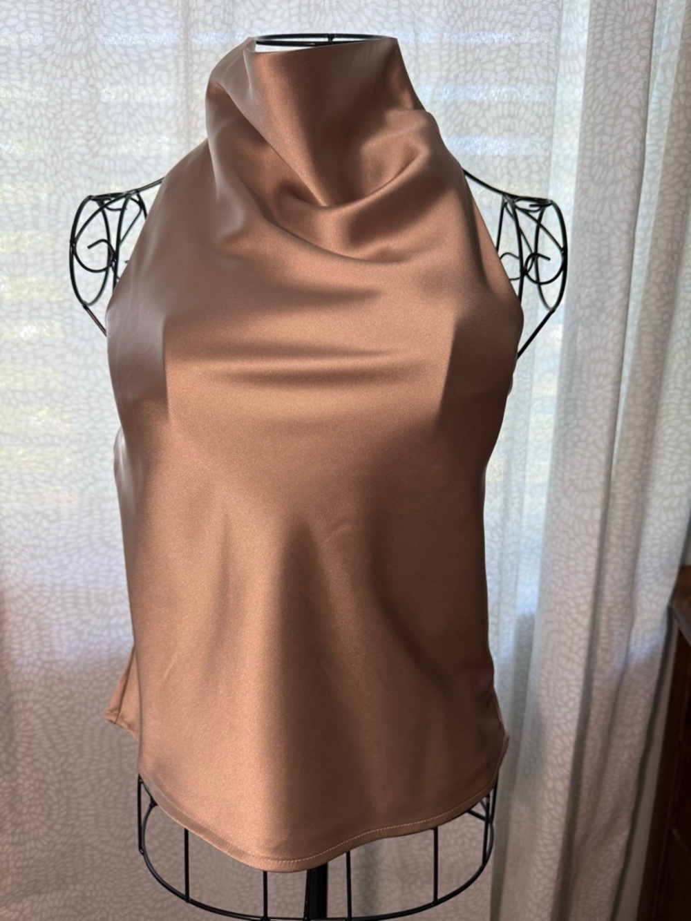 Thirty/Thirty Elegant Satin Top, NWT
